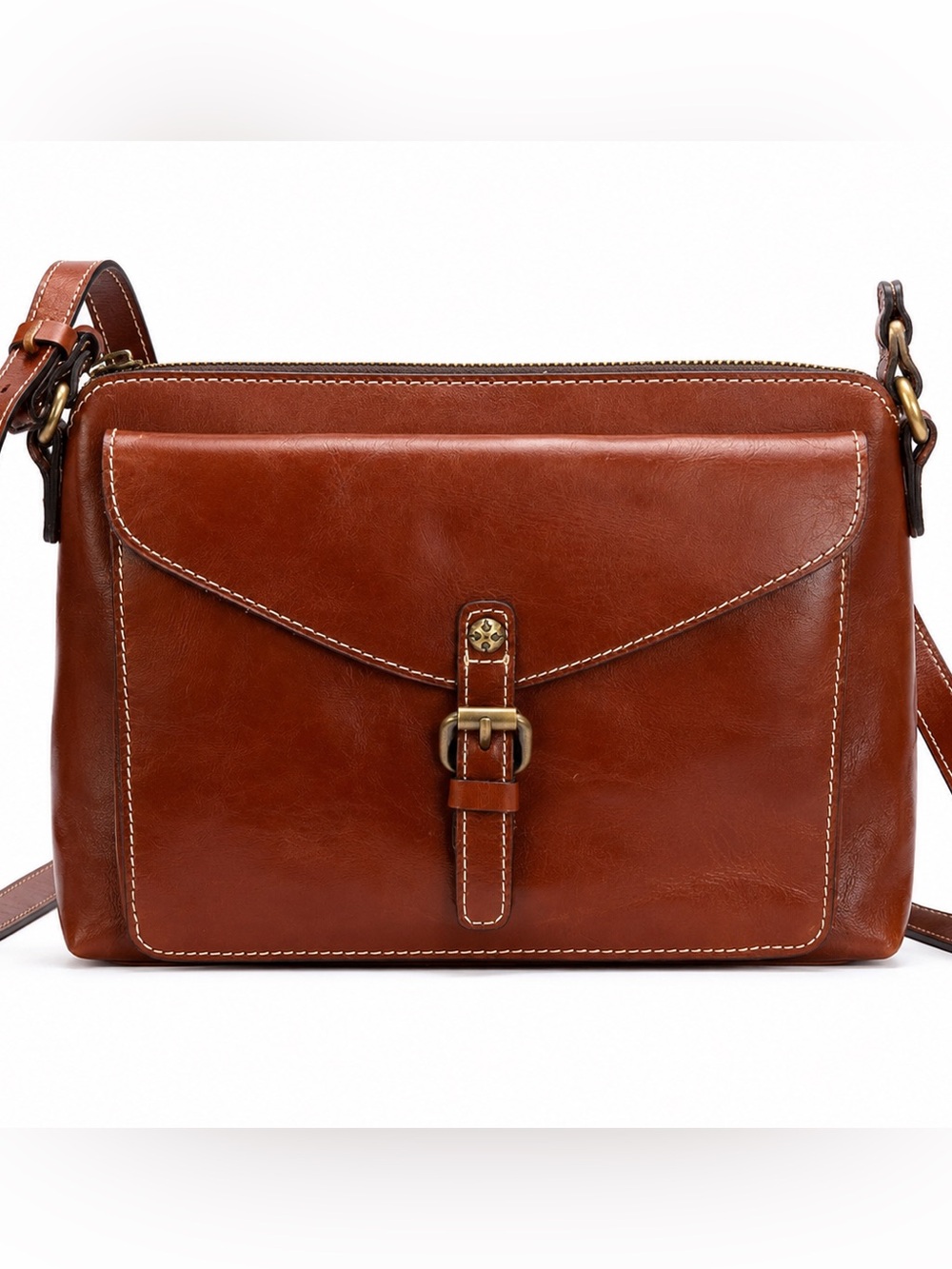 Patricia Nash Avellino Heritage Collection Leather Crossbody Bag NWT $169